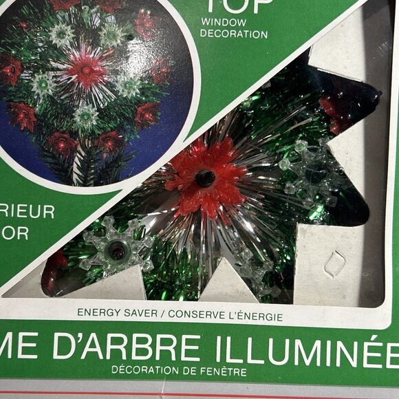 Illuminated Tree Topper Window Decor Christmas Wreath Universal Lights Tested - Picture 5 of 6